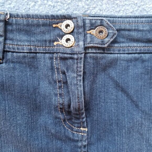 Axcess Women's Denim Jean Cargo Jeans Skirt With Side Pockets Sz 8 - Picture 3 of 10